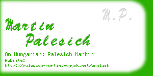 martin palesich business card